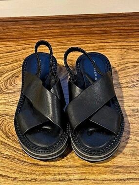 Clergerie Freedom Platform Sandal Black Platform Sandals